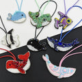 Bag Keychain Glossy Statement Cute Sharks Womens Jewelry Design Customize Light Luxury Color Offices Hand-Beaded Pendant