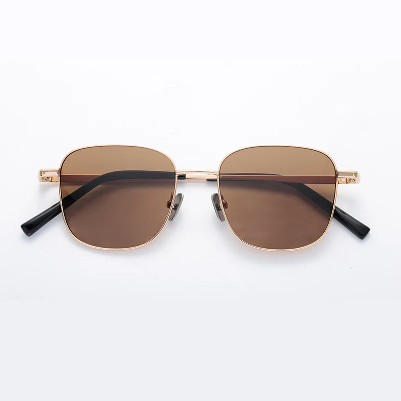 New Arrival Customized Logo Polarized Sunglasses UV400 Women's Designer Vintage Metal Frame Comfortable TAC Lenses for Men Women