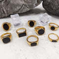 WOW VAF Gold/Silver Black Enamel Collection Signet Ring 316L Stainless Steel Rings Anillos Esmaltados De Aacero Inoxidable