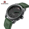 NAVIFORCE 9202L Quartz Wrist Watch Men Leather Waterproof Luxury Luminous Hands Male Clock Big Dial for Men Watch