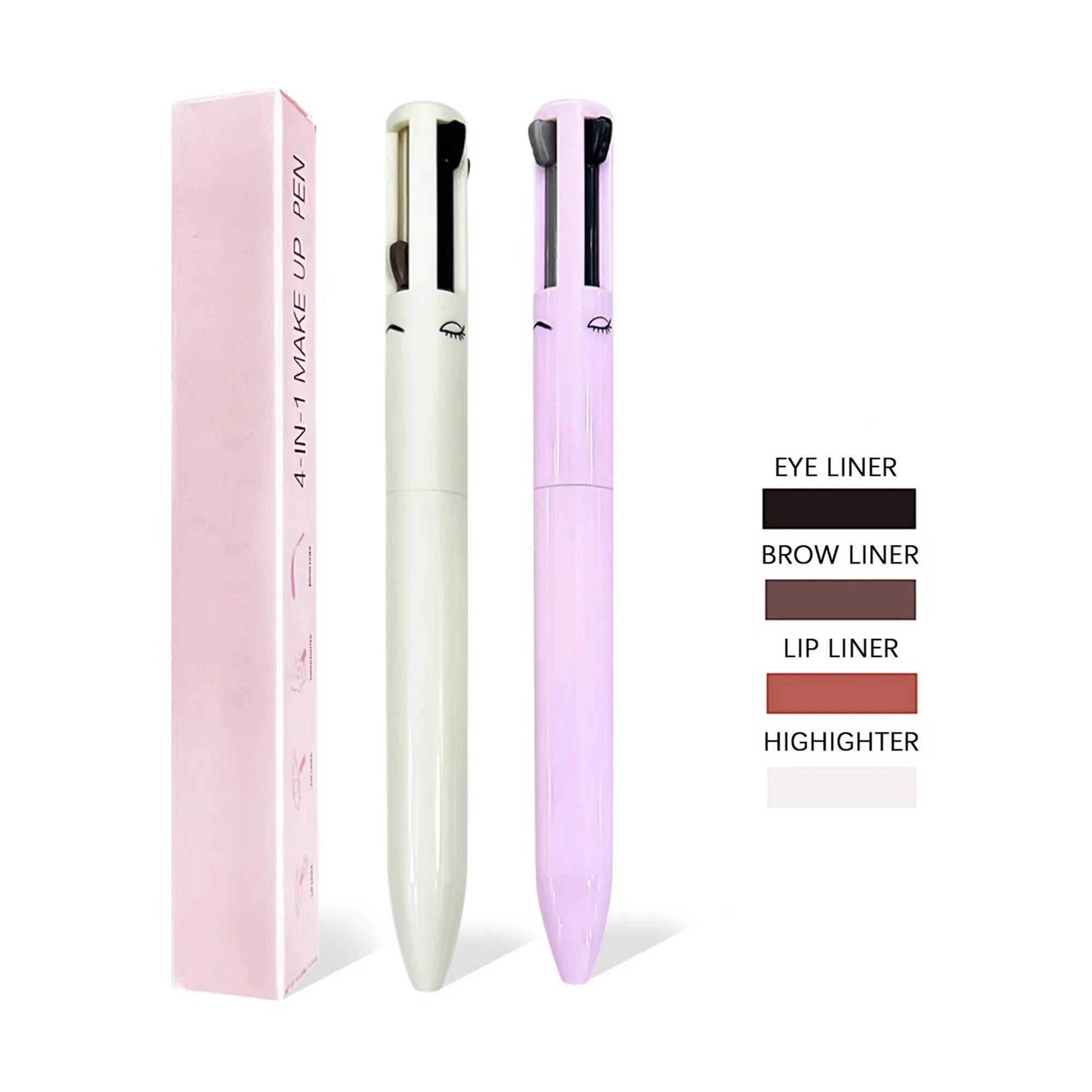OEM ODM Eyeliner Lipliner Highlighter Makeup Pen Private Label Vegan Eye Liner Quick-dry Oil Free Eyeliner Longlasting  Eyeliner