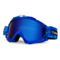 HUBO Custom Motocross Moto Goggles Blue Sport Goggles with Anti-Reflective Lenses Ready to Ship