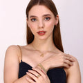 Removable Chain Stainless Steel PVD Plating Gold Non Tarnish Jewelry Watchband Cuff Bracelet Bangles for Men and Women