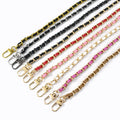 MeeTee B-C172 120cm Women Handbag Accessories Woven Crossbody Bag Chain PU Alloy Bag Chain