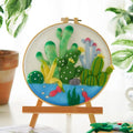 For CHENISTORY DIY Wool Felting Painting Embroidery Frame Handmade Needle Wool Painting Picture Canvas Home Decors Crafts Gift
