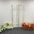 New Design Geometric Metal Centerpiece Flower Plinths Display Stand for Wedding Party Event Backdrop Decoration Supplies