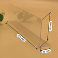 Hookei Non-Magnetic 20cm*12cm*4.5cm Supermarket Clear Acrylic Pharmacy Shelf Divider Custom Size Adjustable Book Shelf Divider