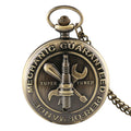 Mechanic Guaranteed Performance Spark Plug Ratchet Wrench Full Hunter Steampunk Pocket Watch With Chain for Gift