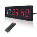 E Series 2.3 Inch 6 Digit LED Digital HIIT Workout Repeating Interval Timer Training Home Gym Tabata FGB Fitness Timer Clock