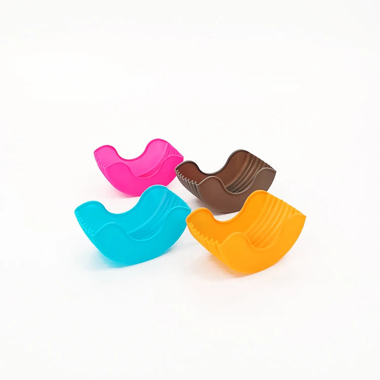 Factory Direct Supply Silicone Burger Holder Contact-free Anti-drop off Hamburger Holder Hamburger Box Tray Retractable