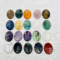 Wholesale Natural Oval Quartz Palm Stone Crystal Holistic Healing Worry Stone
