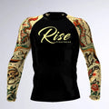 Rose Pattern Design No Gi Boxeo Kit BJJ Surf MMA OEM Custom Rash Guard