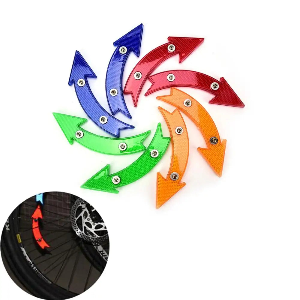 Bike Bicycle Wheel Spoke Reflective Reflector Arrow Shape MTB Road Bike Cycling Bicycle Safe and Warning Light