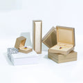 FORTE Custom Logo Luxury PU Leather Rectangle Jewelry Boxes with Square Design for Bracelets and Rings Storage Carton Packaging