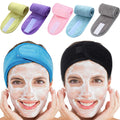 Stretch and Washable Facial Makeup Hair Band Face Wash Headband Towel Custom Spa Headband Microfibre Headband