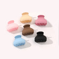 Korean Frosted Plastic Semicircle Hair Claw Matte Small Hair Claw Clips Sweet Simple High Ponytail Hair Clips Claw