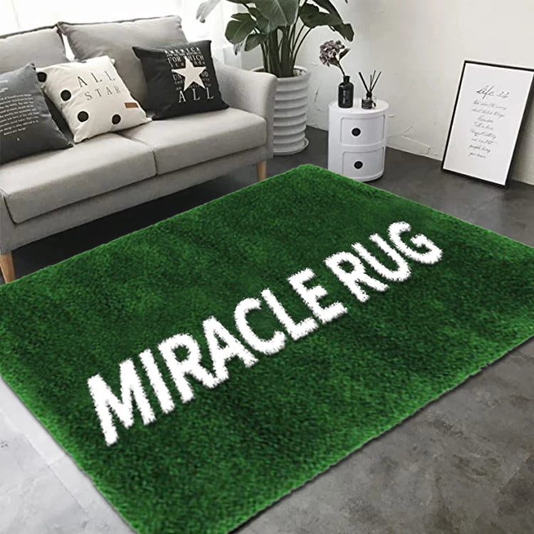 New Custom Design Logo Rug Commercial Polyester Customized Rug Handmade Tufted CARPET Custom Grass Rug