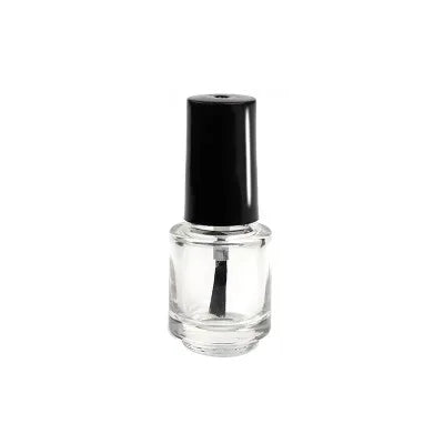 Custom 8ml Empty Fancy Nails Care Polish Round Glass Bottles With Caps