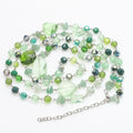 Zhubi Wholesale Green Glass Beaded Jewelry Necklace Rosary DIY Ornaments Handmade Prayers Glass Beads for Garment Decoration