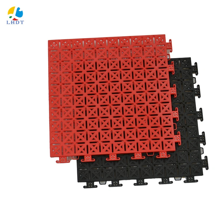 New Interlocking Suspended Flooring Tiles Basketball Decking Carpets with Cushion Made of Durable PP Material