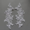 Handmade DIY Home Furniture Decoration Embroidery French Tulle Lace Fabric 100% Polyester Elegant Pair Flower Shoes Wedding Veil