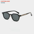 Wholesale 2025 Trendy UV400 Sun Shades High Quality PC+CP Transparent Blue Square Frames Fashion Unisex Sunglasses