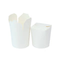 Take Away Customized Printing Noodle Box Kraft and White Food Grade Paper Noodle Box Disposable Bucket for Food Packaging