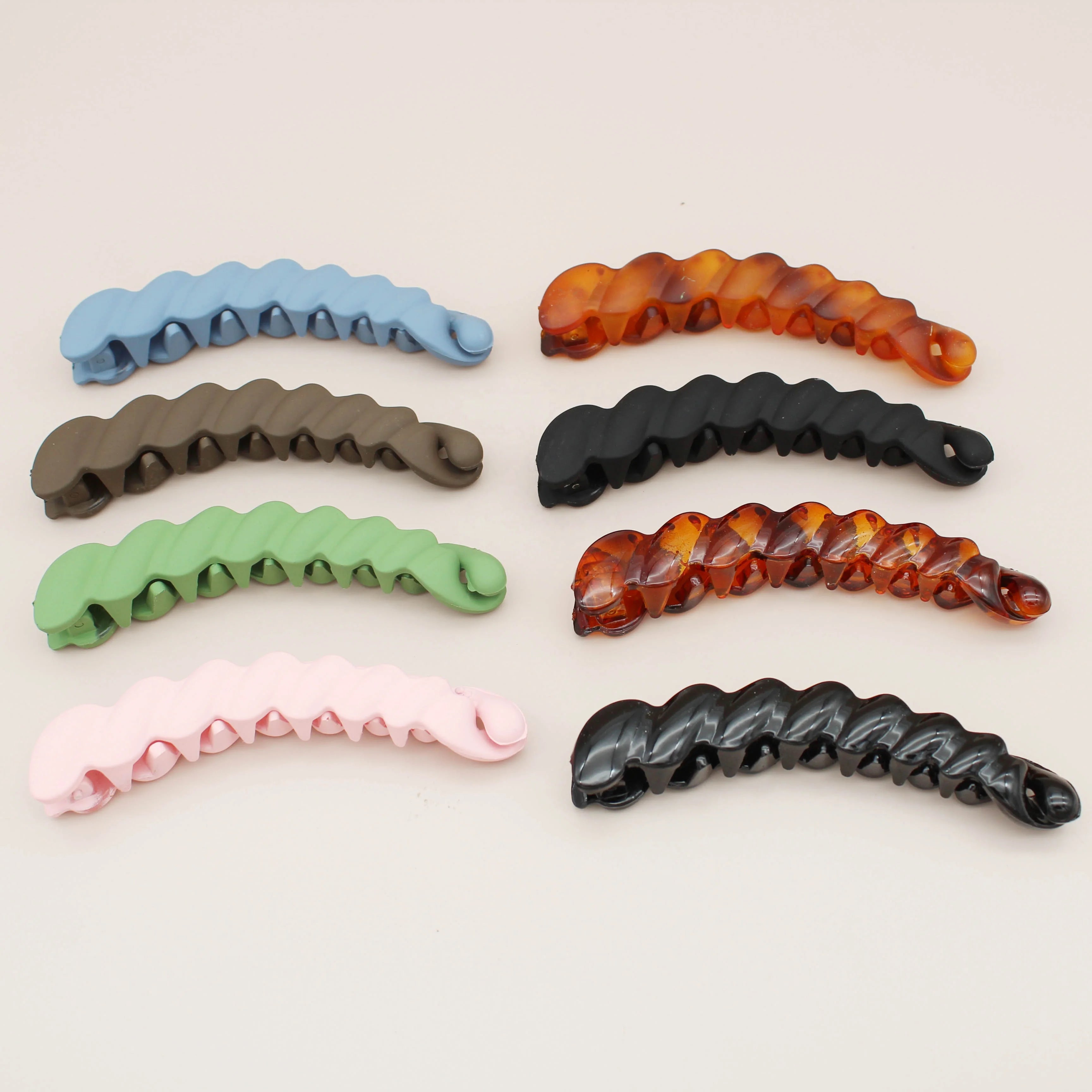 Jachon Fishtail Hair Clip Long Hair Banana Comb with Fish Grip Slide Plastic Fish Clips for Hair Styling