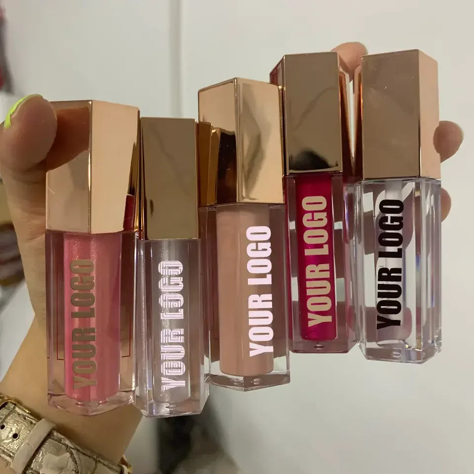 Custom Your Brand Hydrating Lip Gloss Private Label Make Your Own Lipsstick Lipgloss Lip Oil with Tubes Glitter Lipgloss MegaBDM