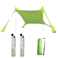 WOQI New Style Portable Canopy Sun ShelterPolyester  Rain Fly Tarp Beach Tent with Sandbags