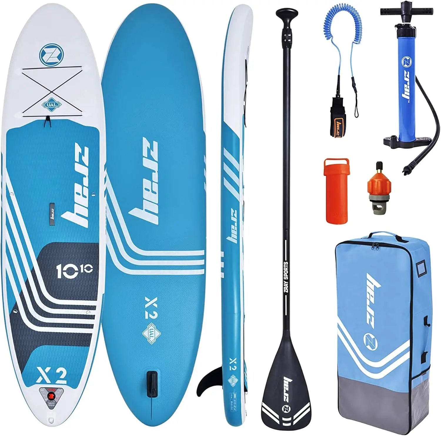 Jilong Zray 34086 All-Around Inflatable SUP Stand-up Paddle Board Kit Drop Stitch Material for Outdoor Sports in Ocean Waters