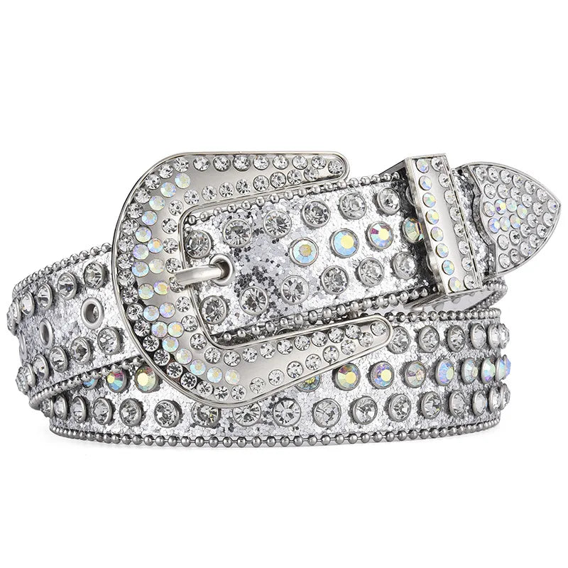Western Cowboy Rhinestone Belt Diamond Belt Bling Bling Diamond Belt