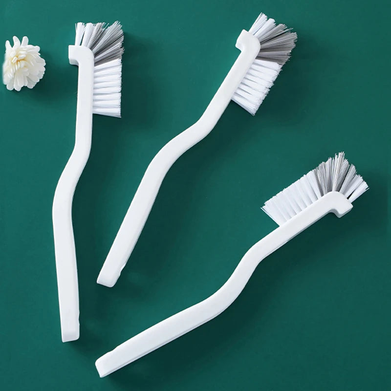 Long Handle Kitchen Cleaning Brush with Stiff Bristles Plastic Glass Cup for Pot Pan Dishwasher Edge Corners Deep Grout Cleaning