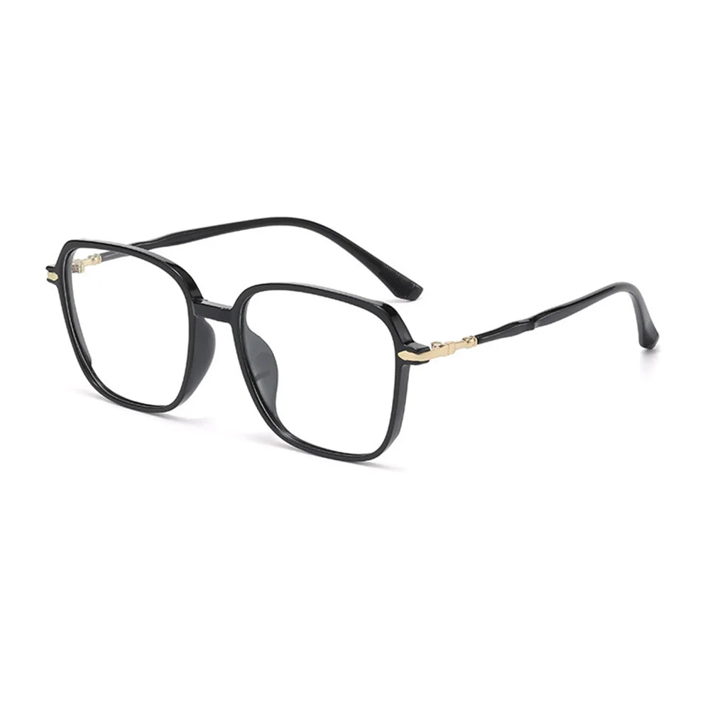 SPARLOO 2443 Square Solid Classic PC Anti Blue Light Photochromic Lens Eyeglasses Frames