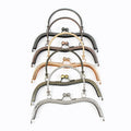 Meetee BS178 19cm Bag Wallet Frame Accessories DIY Purse Frame Hardware Embossed M Shaped Kiss Clasp Buckle Alloy Bag Handle
