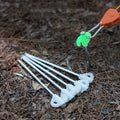 Outdoor Glow-in-the-dark Ground Pegs 21cm Fluorescent Steel Pegs Camping Accessories Thickened Windproof Camping Ground Pegs