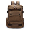 2025 Waterproof Feature Fashion Canvas Leather School Backpack New Product Oem Men