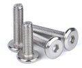 M4 M5 M6 M8 Nickel Plated Steel Flat Hexagon Allen Socket Furniture Screw Bolt for Bed Chair