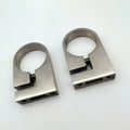 Modern Design 304 Stainless Steel Satin Brush Finish DIY Post Clamp Wall Mount Holder for 42.4MM Balcony Stair Handrail Rust
