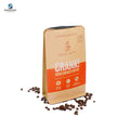 Custom Flat Bottom Pouch Gusset Coffee Packing Bag Aluminum Foil Eight Side Sealed Zipper Coffee Bag