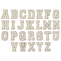 Original Design 4.5 Inch High Iron on Chenille Embroidery Letter Patches for Clothing Large Varsity Alphabet Applique
