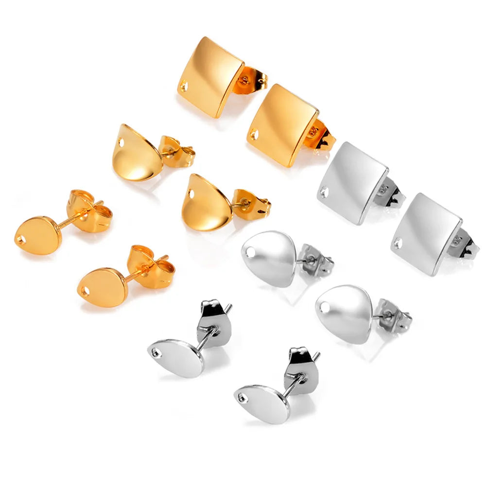 Perfect Stainless Steel Studs and Earring Posts for Jewelry Making Accessories & Findings Components