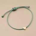 Handmade Heart Rope Bracelet Braid Adjustable Bracelet Love Friendship Jewelry Gift for Women Girl