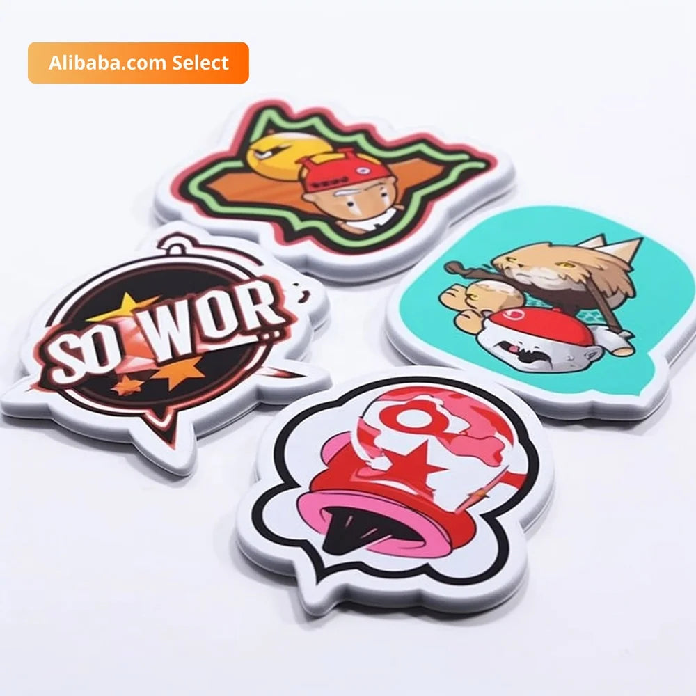 Brand New Crystal Code Roll Business Window Vinyl Decal Car Logo Sticker Waterproof Stickers Custom Label Rotary Die Cut