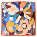 2025 Autumn Winter Collection Elegant Floral Print Square Scarf 70cm Cotton Polyester Retro Headscarf Women's Bandannas Bandana