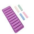 Long Strips Silicone Mold Finger Shaped Cookie Molds 10 Cavity Chocolate Rectangular Cereal Bar Molds Ice Cube Tray Jelly Cake