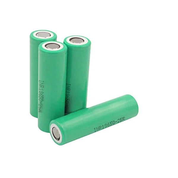 Bulk Sale Rechargeable 3.7V 18650 25R Cell Cylindrical Lithium Ion Battery with 1200mAh 1800mAh 2500mAh 2600mAh 3500mAh Capacity