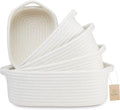Storage Set Cotton Rope Woven Baskets for Organizing Dog Toy Baskets Cat Toy Box Bathroom Organization Laundry Basket MegaBDM