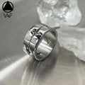 VAF Creative Design  Star Hollow Ring Fully Polished Stainless Steel Anillo Hueco Estrella Stern-Hohlring