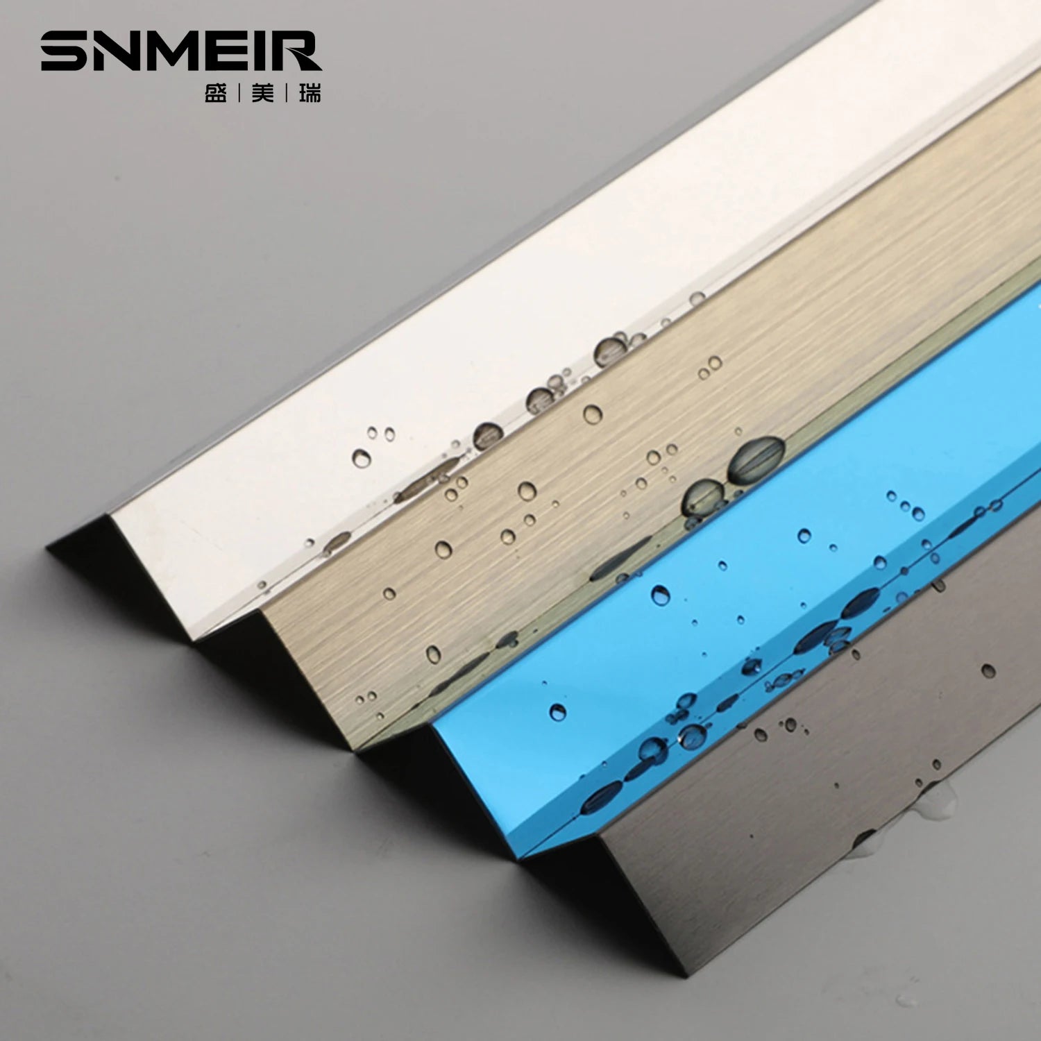 Senmry China Foshan Stainless Steel L Profile Shaped Metal Wall Trim Molding Decorative Strip for Wall and Ceiling Decoration